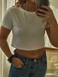 T-shirt curta branca