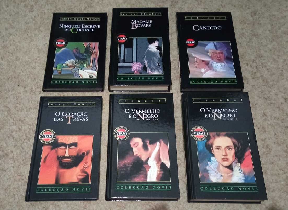 Lote de 30 livros Stendhal, Faulkner, Garcia Márquez, Sartre, etc