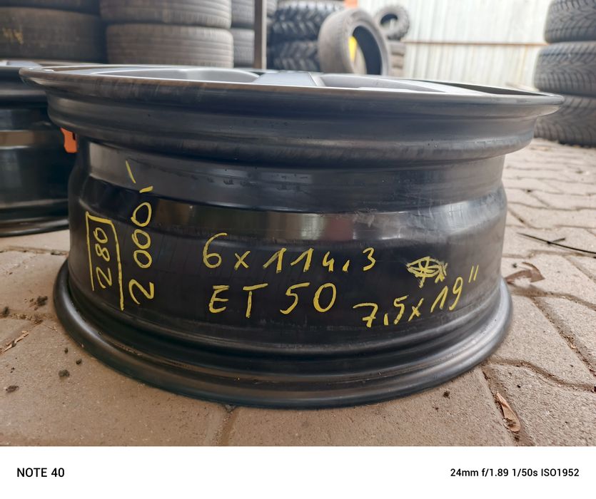 Felgi aluminiowe Mercedes Nissan Renault 6x114,3 7,5x19 et50