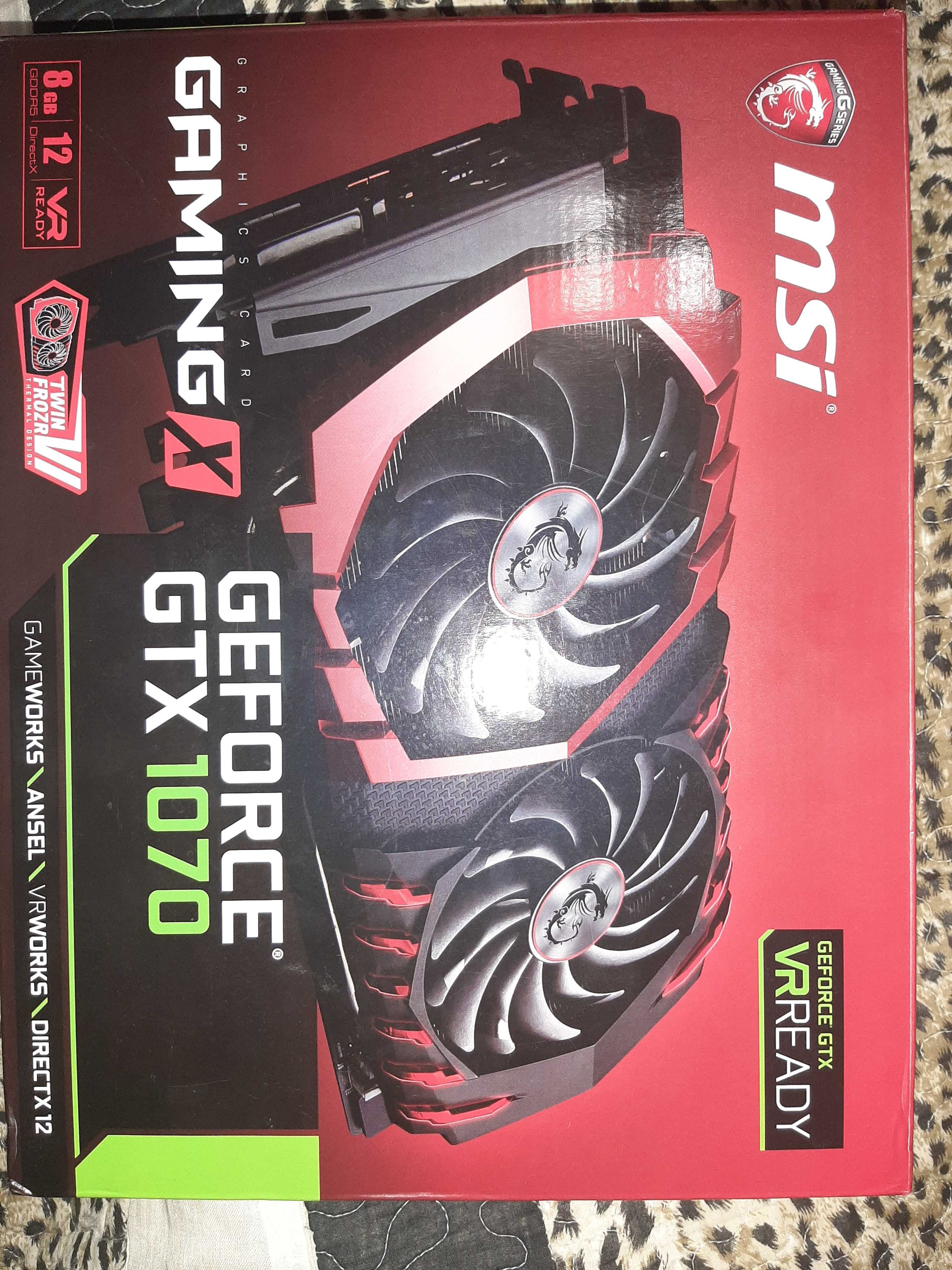 Відеокарта MSI GeForce GTX 1070 Gaming X 8192MB (GTX 1070 GAMING X 8G)