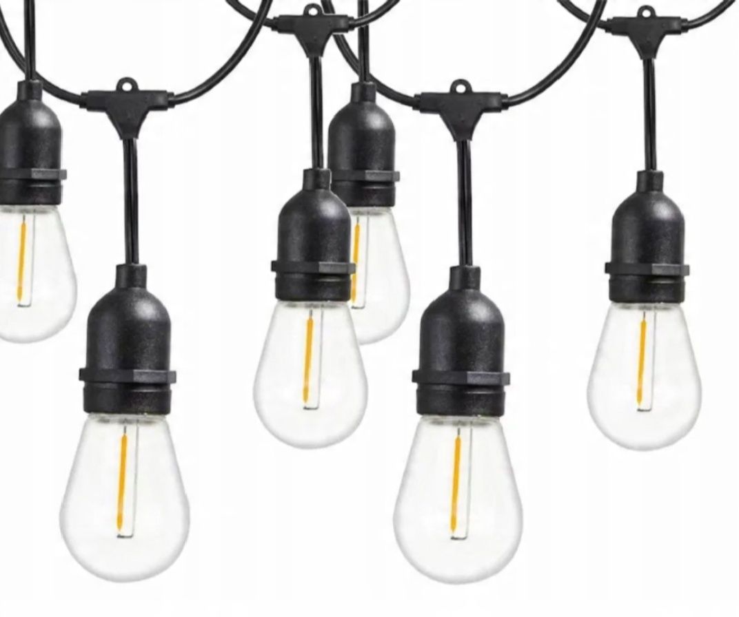 Girlanda ogrodowa Świetlna 5M 10x Żarówka LED E27 lampki