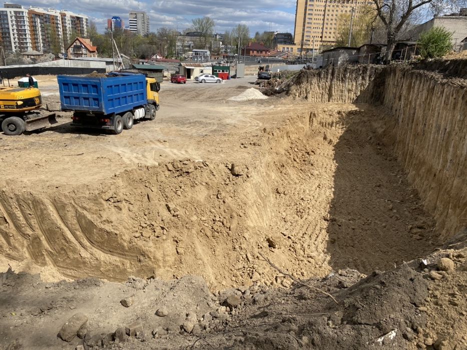 Разроботка катлована,обратная отсыпка,траншеи