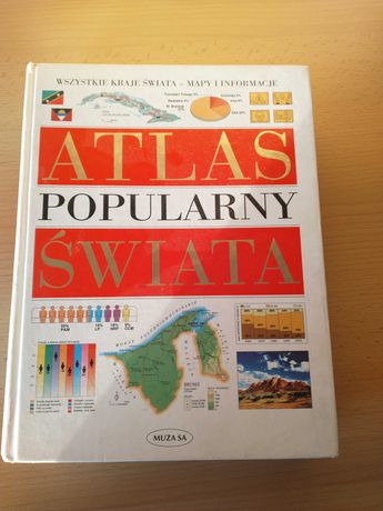 Atlas popularny świata MUZA SA wydanie I 1998r.