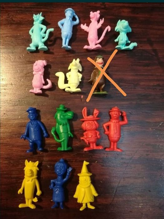 36 Bonecos Azur, Aristogatos,Hanna Barbera Top Cat(manda-chuva), Vicki