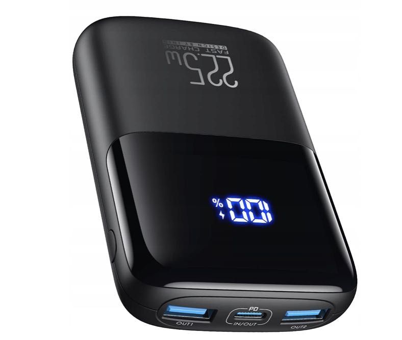 Iniu BI-B61 Powerbank 2xUSB 10000mAh 22,5W LCD wyświetlacz QC4.0 PD3.0