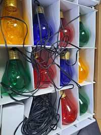 oswietlenie łańcuch Girlanda 10 żarówek kolorowych led 3.6 lampki