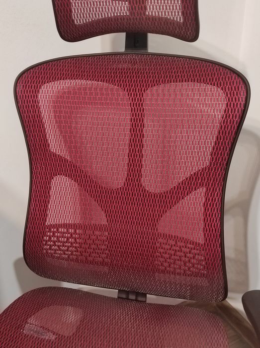 Fotel ergonomiczny biurowy ERGO 500 czerwony