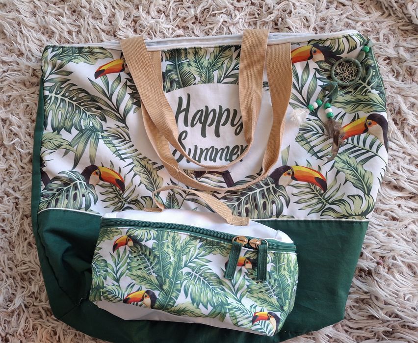 Torba i kosmetyczka Yves Rocher letnia Happy Sommer tukan