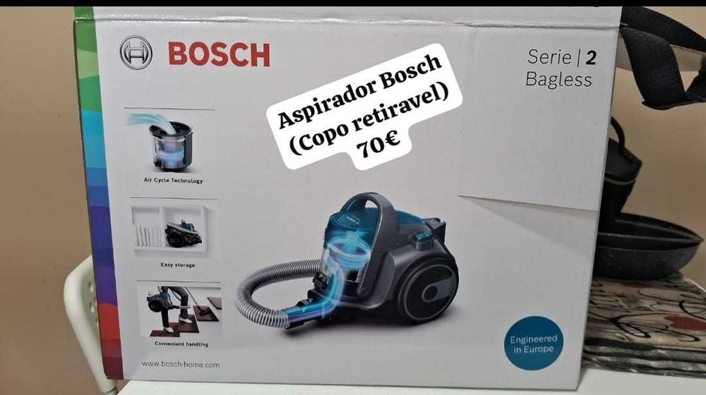 Microondas e aspirador