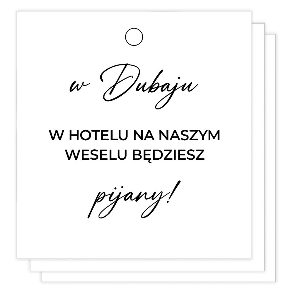 Zawieszki na butelkę z tekstami piosenek wesele ślub do druku PDF