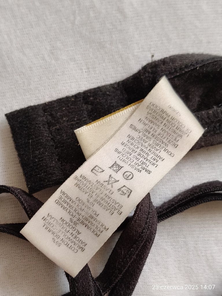Biustonosz stanik sexy H&M koronkowy 80A prześwituje