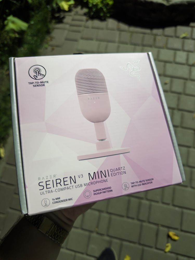 Мікрофон Razer Seiren v3 mini Рожевий