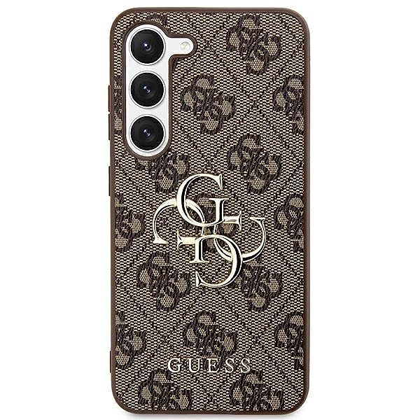 Etui Guess 4G Big Metal Logo na Samsung Galaxy S24 - brązowe