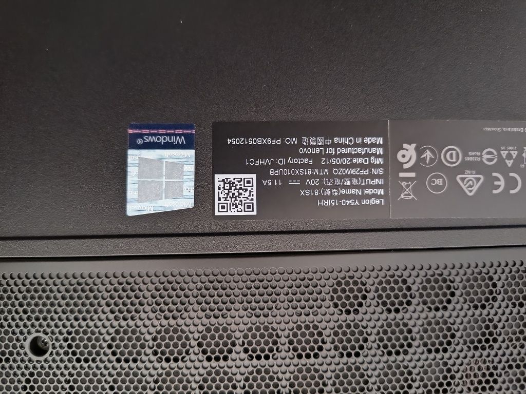 Laptop Lenovo Legion Y540-15IRH i5 9gen GTX 1660ti 16 GB RAM