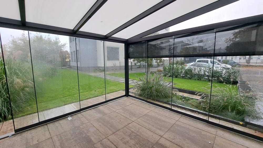 Zadaszenie tarasu, pergola, ogród zimowy, szklany, patio, oranżeria