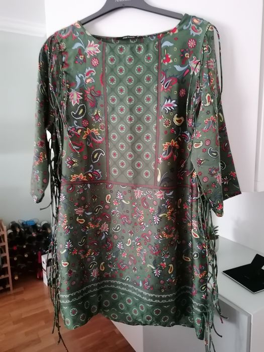 Vestido/túnica com folhos laterais acetinada - da Code tamanho XL