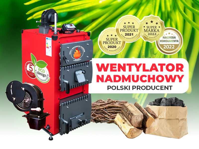 Kocioł piec NADMUCHOWY na WĘGIEL + DREWNO + CHRUST 5 klasa 12kW