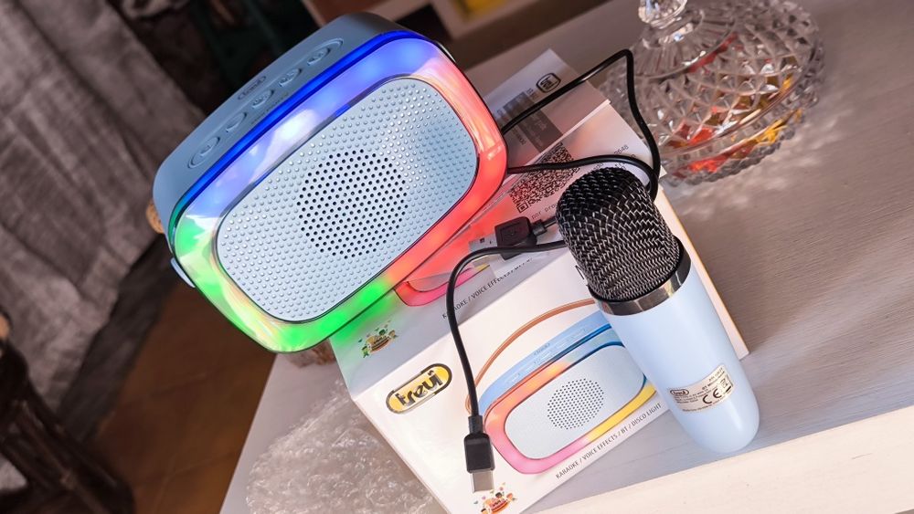 Alta voz karaoke amplificador novo