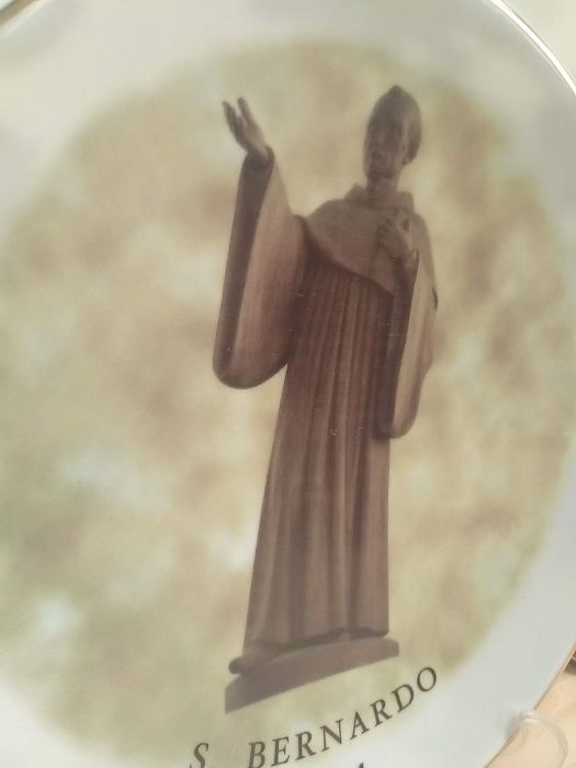 Raro antigo Prato Cerâmica de São Bernardo em bom estado