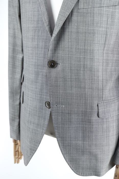 DRYKORN Чоловічий вовняний сірий піджак у клітинку. Оригінал. 50 (М)