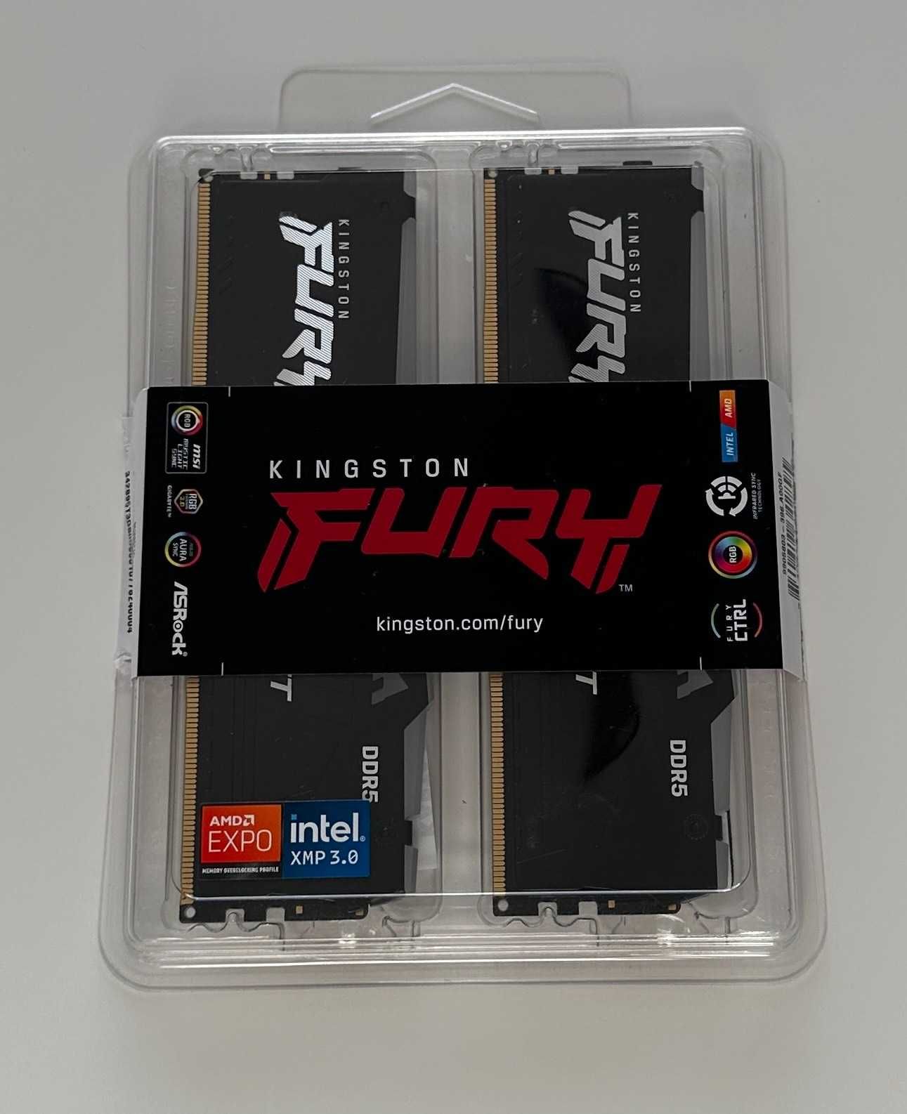 Pamięć RAM DDR5 Kingston Fury Beast RGB 32 GB 6000 MHz CL36 XMP EXPO