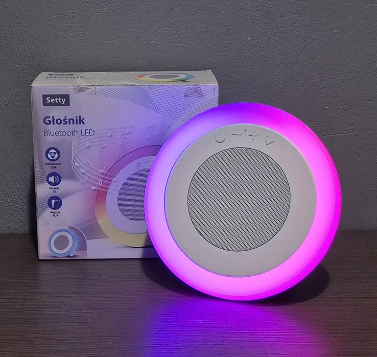 Głośnik Bluetooth LED SETTY Jak nowy!