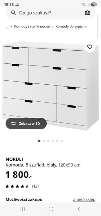Komoda Ikea Nordli