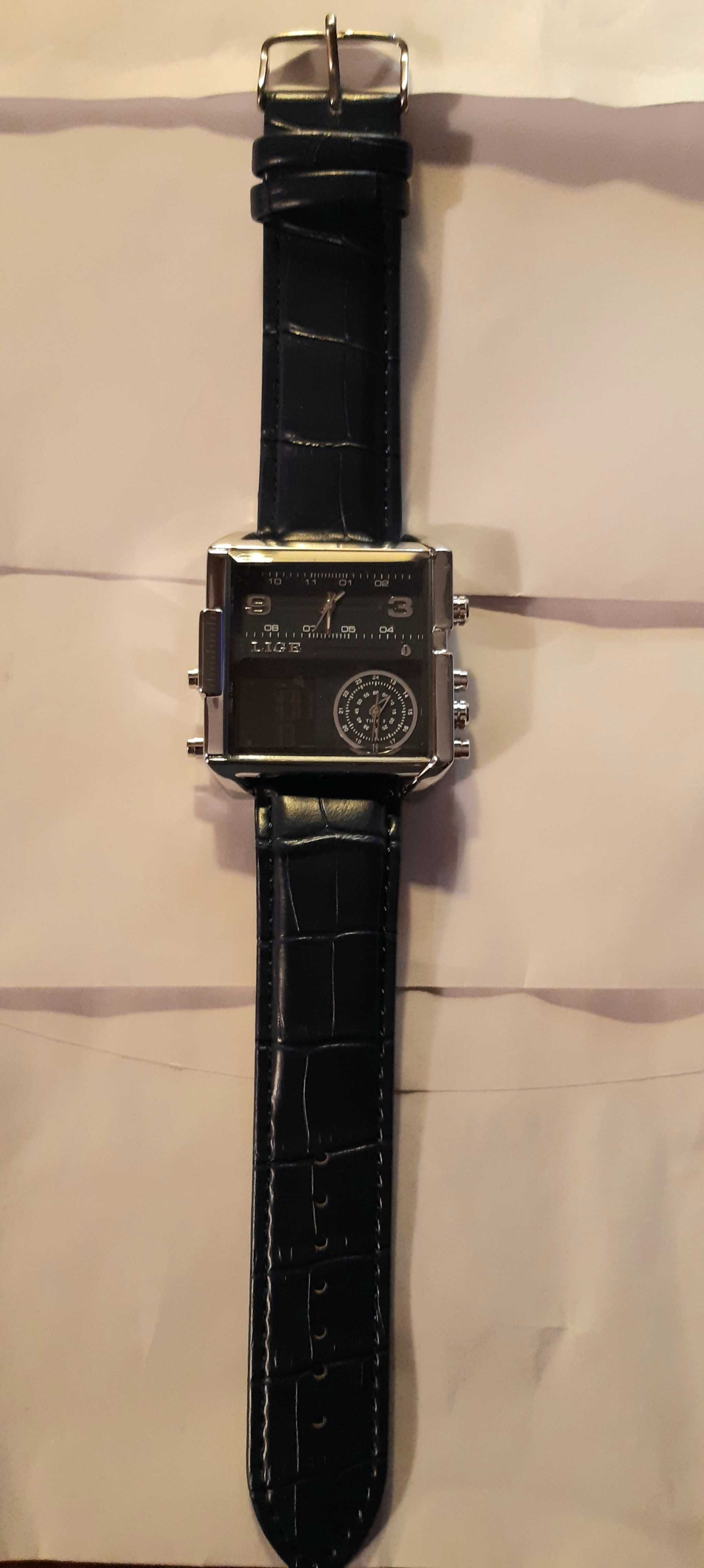Часы кварцевые швейцарской фирмы LIGE Maxi 9893. Новые.