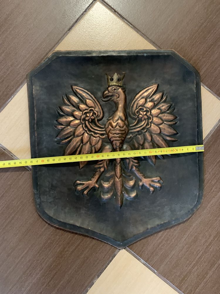 Metaloplastyka obraz w metalu Herb Polski