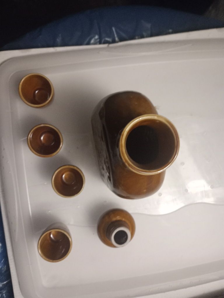 Porcelit karafka bochnia plus kieliszki