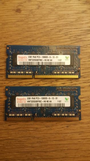 Memória RAM Hynix 4GB (2x2G) 1Rx8 PC3 10600S para MacBook Pro