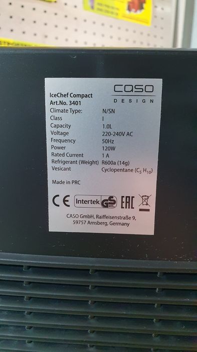 Компресорний льодогенератор Caso Icechef Compact