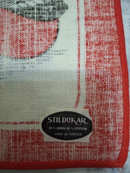 Lniano-bawełniana serwetka świąteczna bożonarodzeniowa