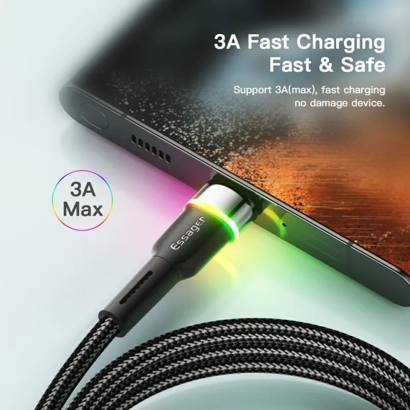 Kabel usb-c ładowanie samsung Huawei inne 2 m led