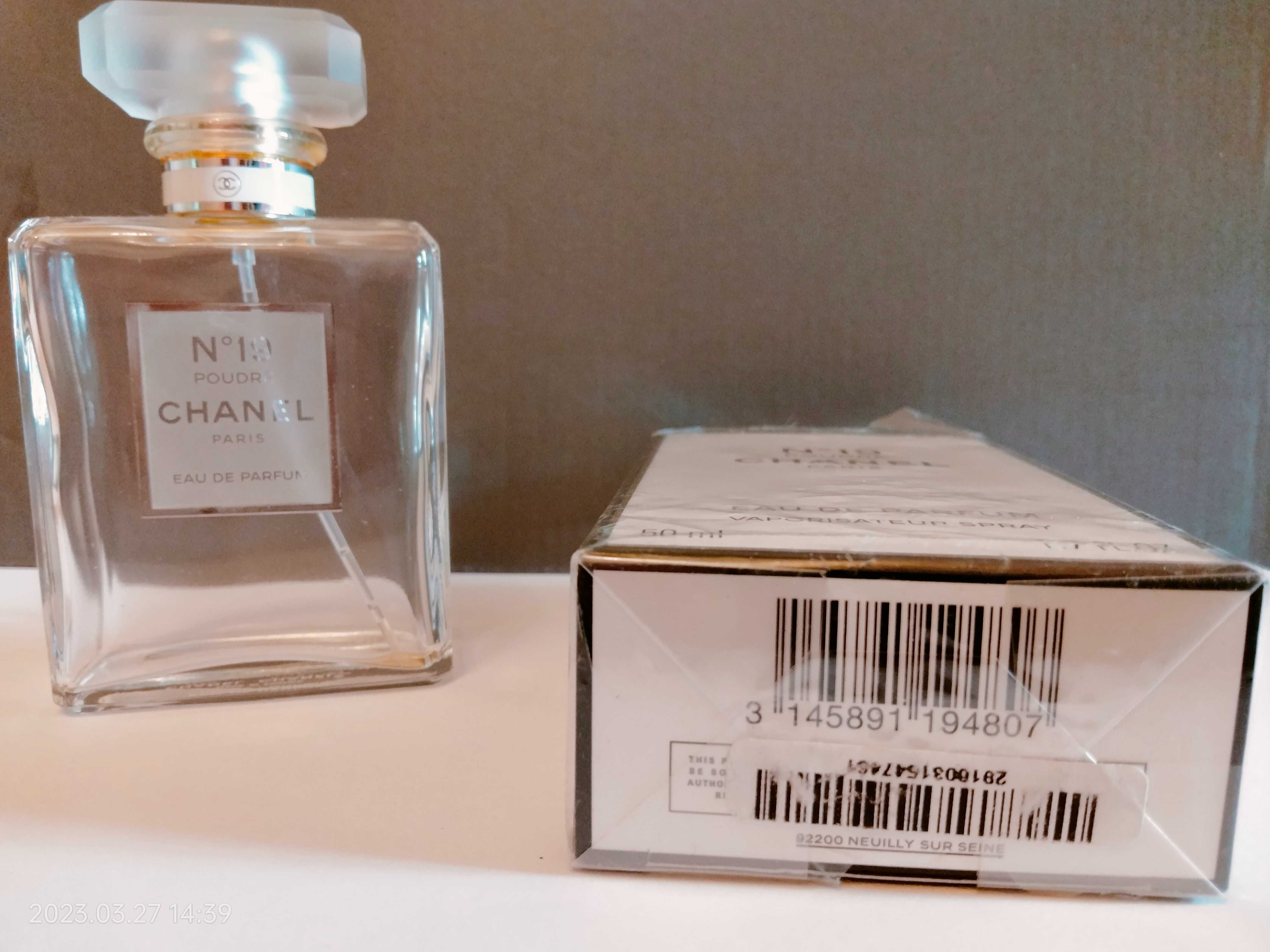 флакон пустой № 19 poudre chanel оригинал edp коллекционирование