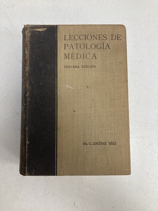 2 Livros antigos Lecciones de Patología Médica de Dr. C. Jimenez Diaz