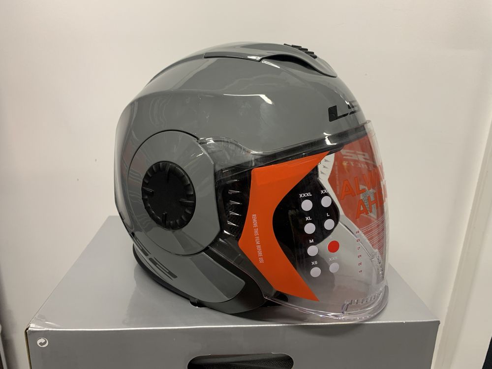 Otwarty Kask motocyklowy LS2 Verso rozmiar S, blenda, szyba