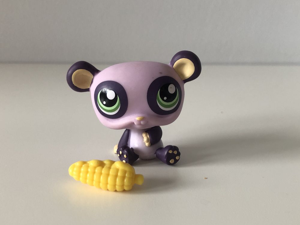 Figurka LPS Littlest Pet shop panda fioletowa