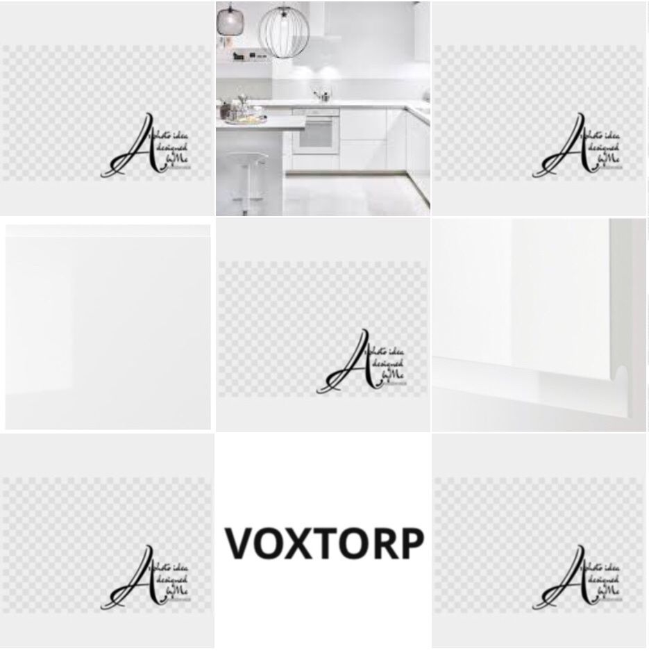 40x40 cm. VOXTORP bialy polysk front drzwi ikea metod maximera utrusta