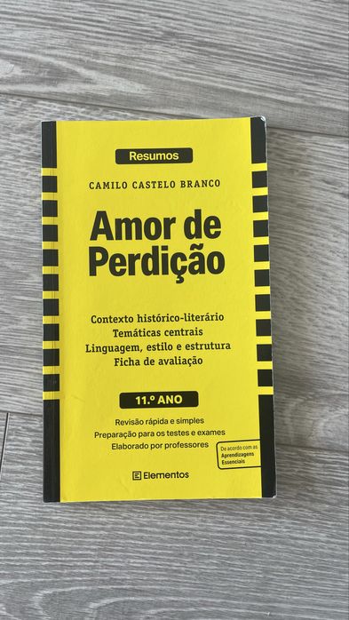 Livro de resumos Amor de Perdição