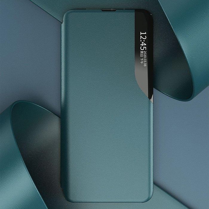 Etui Eco Leather View Case Z Klapką Samsung Galaxy S20 Ultra Zielony
