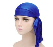 Durag niebieski chusta na głowę nakrycie czapa gangster Gang Crips USA
