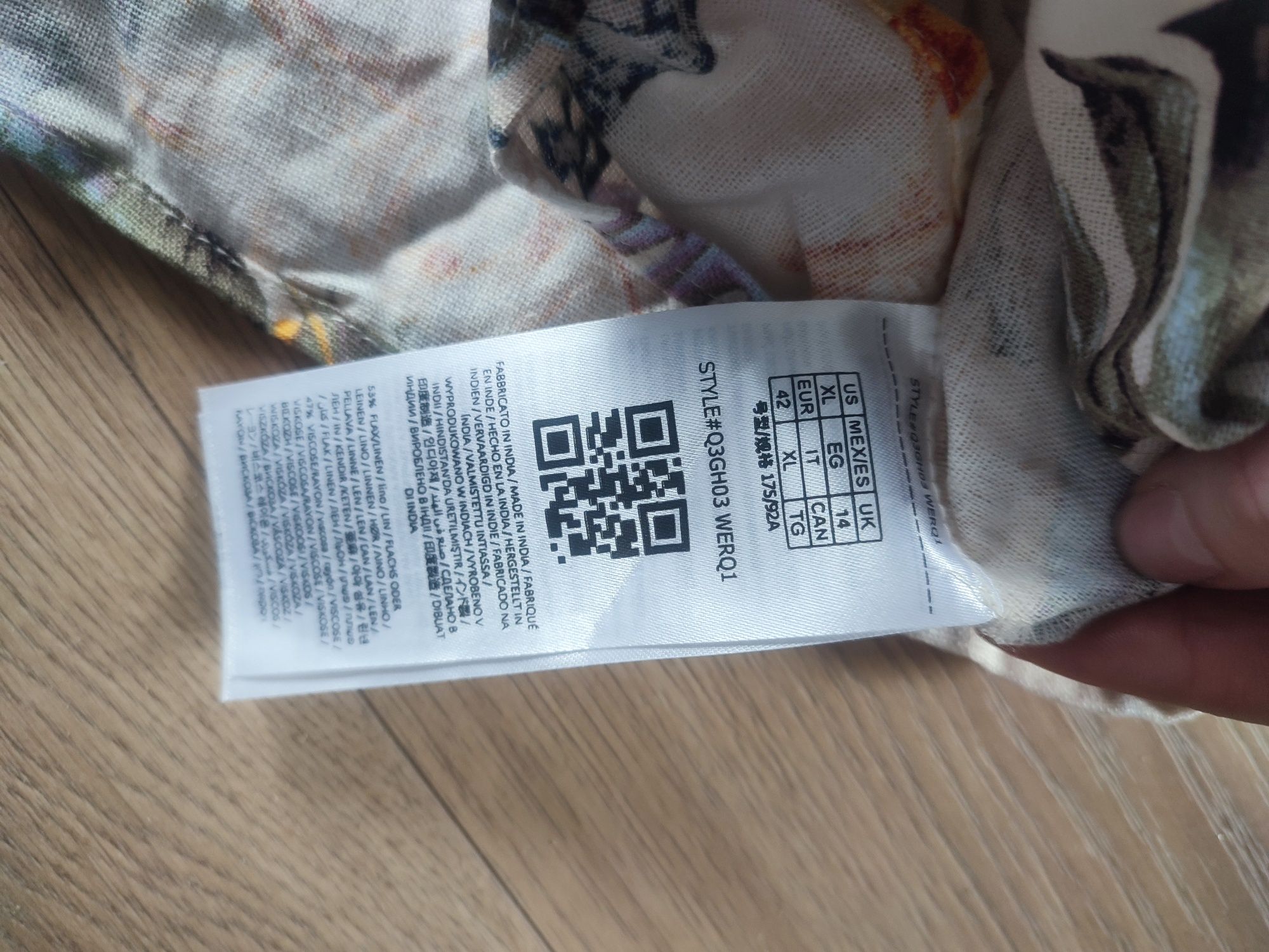 Bluzka damska oryginalna guess xl kwiaty wiązana