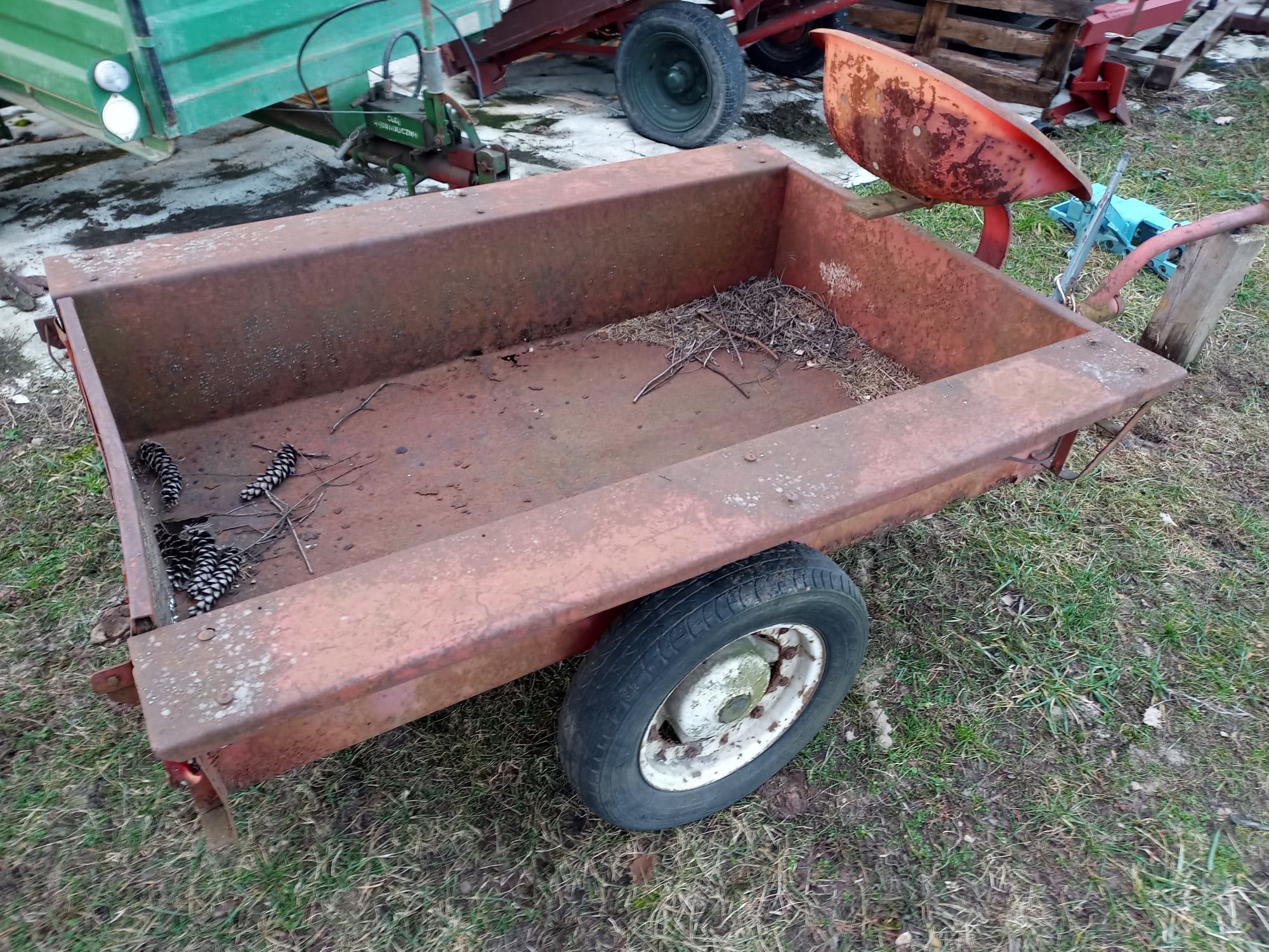 TRAKTOREK MF70 i terra vari mf70 dzik osprzęt przyczepka