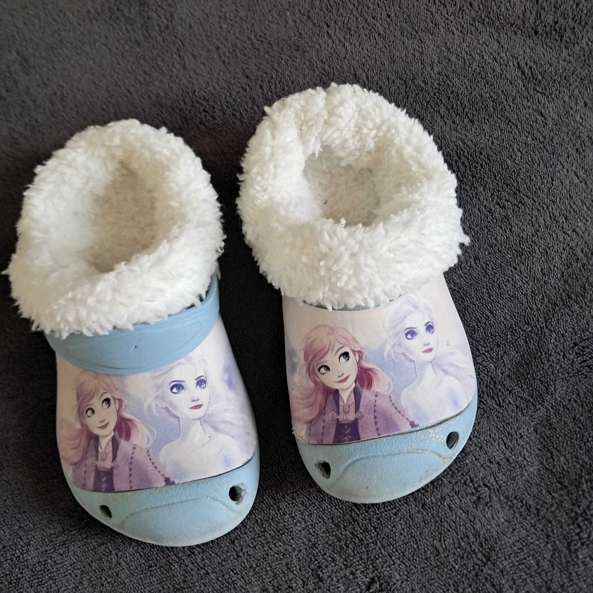 Crocsy Frozen Kraina Lodu z nowymi zimowymi wkladkami, rozmiar 26