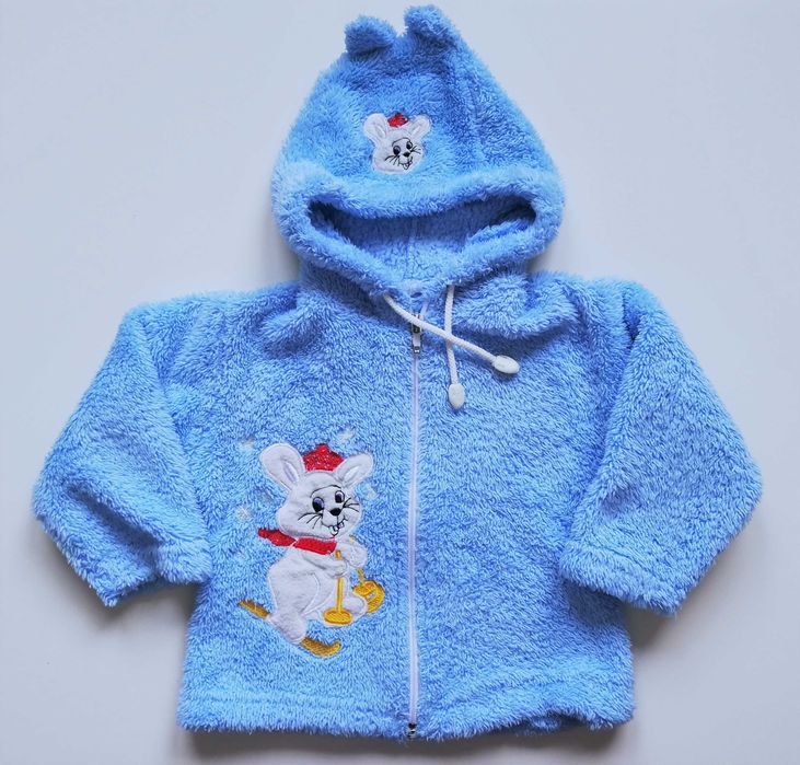 Polarowa bluza z kapturem  No name  80