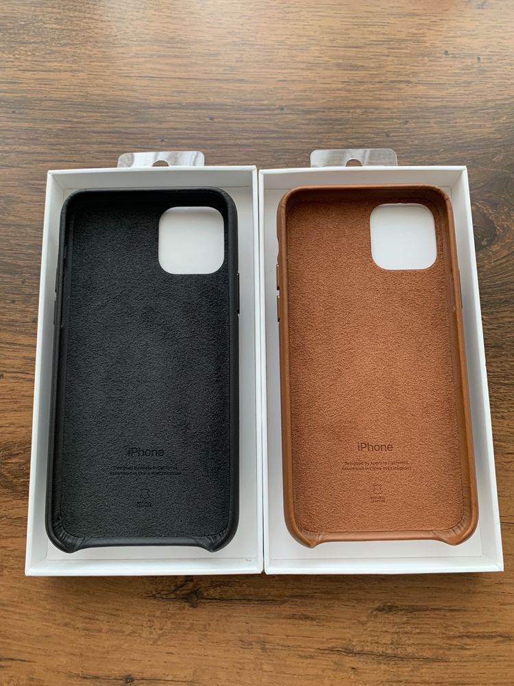 Оригинальный кожаный чехол Apple Leather Case iPhone 11 Pro Max