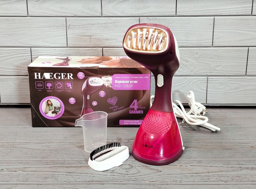 Відпарювач для одягу, праска, утюг, отпариватель Haeger 1282 - 1400 Вт
