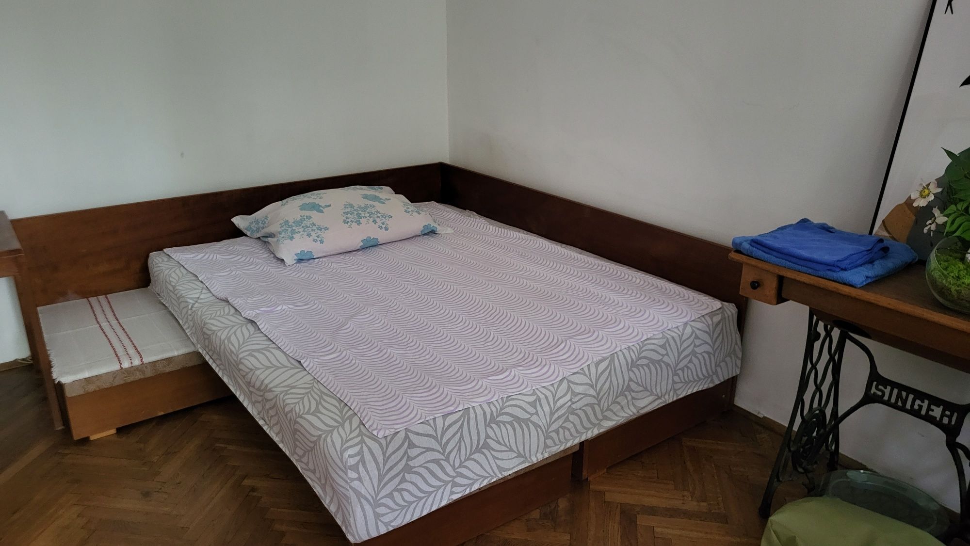 Skladany narożnik, kanapa, łóżko