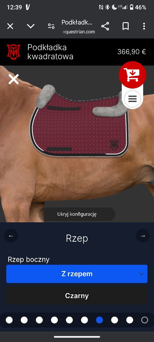 Czaprak mattes personalizowany z futerkiem